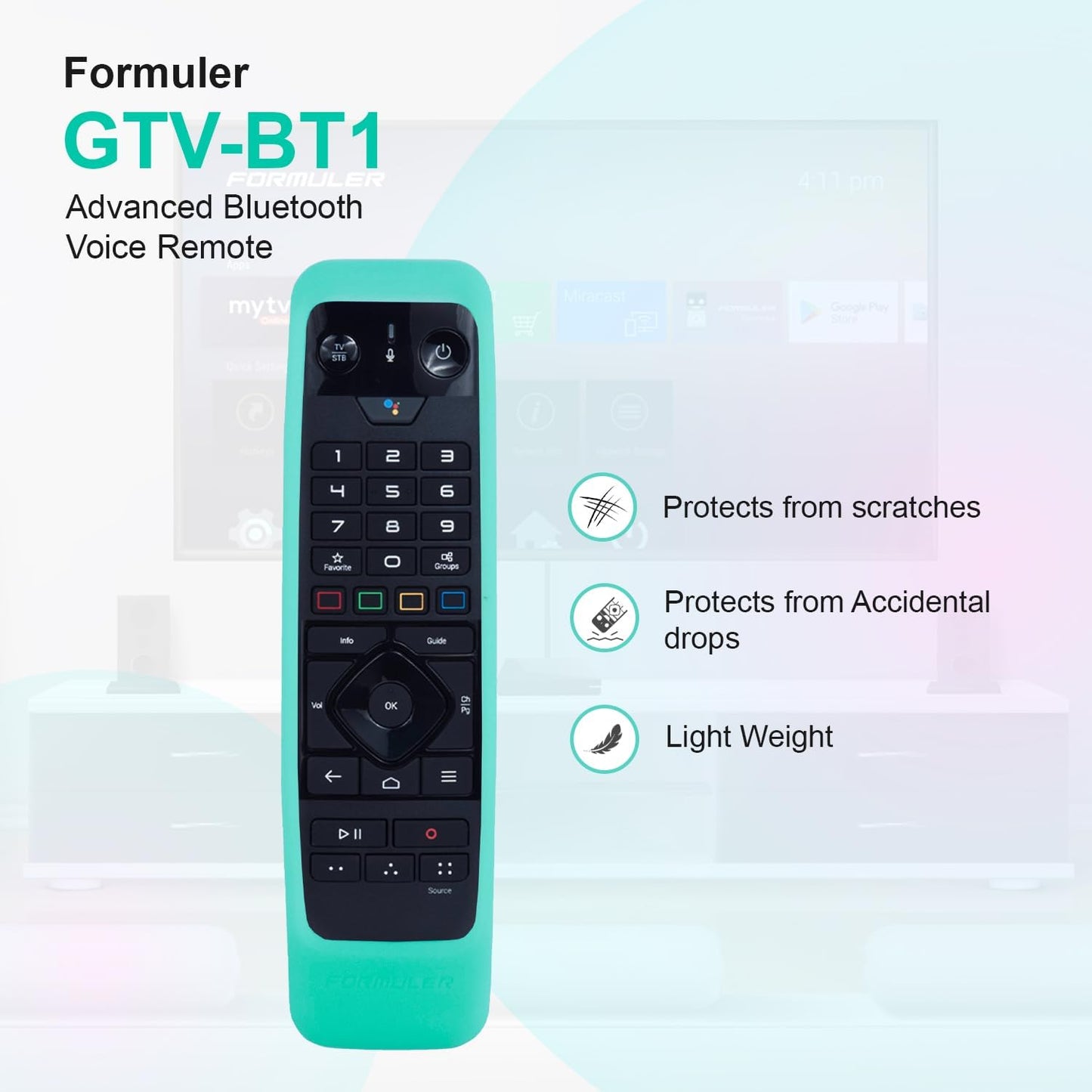 Latest Formuler BT1 Remote Control for Z7+ 5G, Z8, Z10, Z11 Pro, Z11 Pro Max, Z Plus Neo, Z Alpha, CC Model + Bonus Silicone