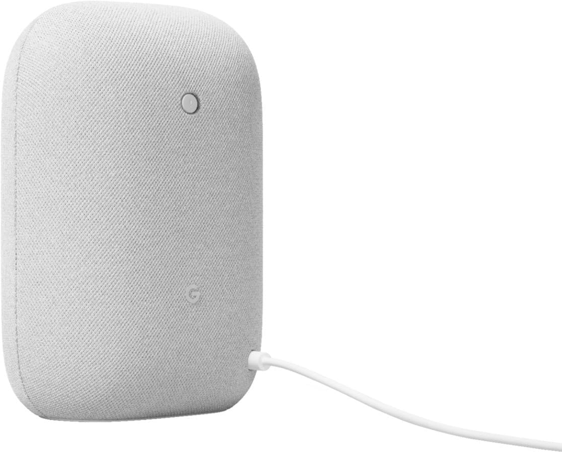 Google Voice Bluetooth Speaker - Wireless Music Streaming, Powerful Sound, Built-in Assistant, Wi-Fi and Bluetooth Connection, Smart Home Control, Stereo Pairing (Charcoal)