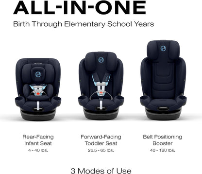 Cybex Callisto G 360 Rotating All-in-One Car Seat, Easy Install, 4-120 lbs