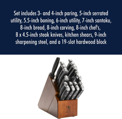 J.A. Henckels International Statement 20-pc Knife Block Set - Dark Brown