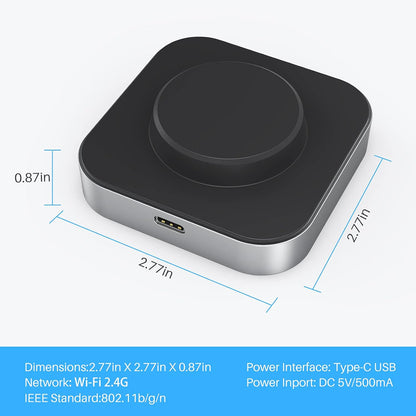 hornbill G2 Gateway Bridge only Works with 2.4Ghz WiFi, Keyless Entry Smart Lock Wi-Fi Bridge, Remotely APP Control, Works with TT Lock or Next Lock APP and Smart Locks