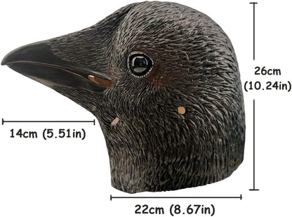 Creepy Party Halloween Mask Black Crow Masks Novelty Halloween Costume Party Animal Bird Face Crow Head Mask