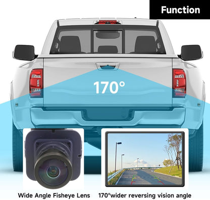 Rear View Back Up Wide Angle Camera Park Assist Reverse Camera - Compatible for Ford Edge 2015-2018 - Replace Part F2GZ19G490A