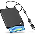 Tendak Floppy Disk Reader, 3.5 inch External USB & Type-C 1.44MB FDD Floppy Disk Drive for Windows 11/10/8/7/2000/XP, Vista, PC, Laptop and Desktop, Plug and Play, Black