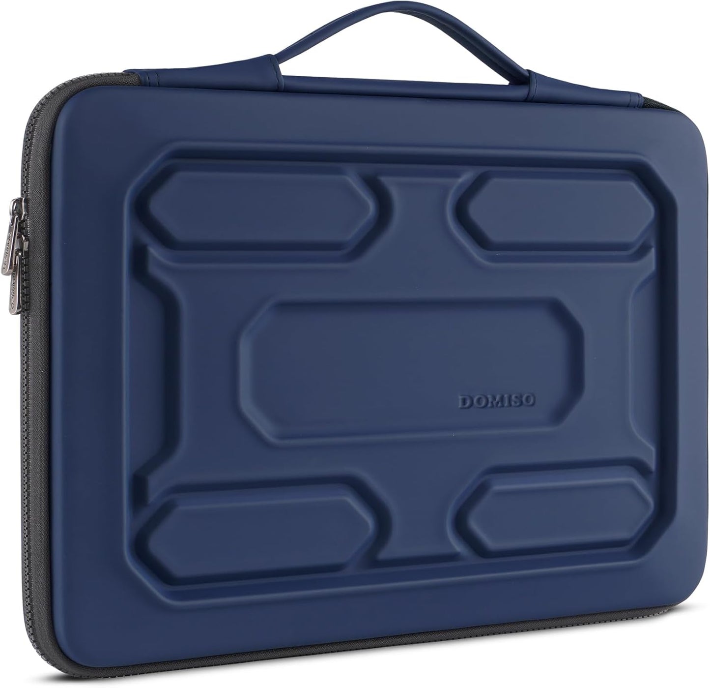 DOMISO 15.6 inch Laptop Sleeve with Handle Protective Shockproof Waterproof EVA Case for 15.6" Yoga 720 IdeaPad 310 320 ThinkPad T570/Legion 5 Gen 6/HP Envy 15/15.6" Notebooks, Dark Blue
