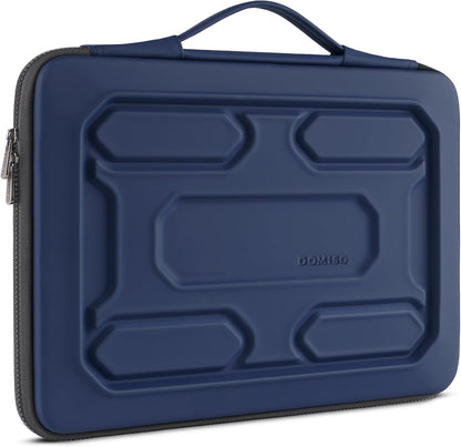 DOMISO 15.6 inch Laptop Sleeve with Handle Protective Shockproof Waterproof EVA Case for 15.6" Yoga 720 IdeaPad 310 320 ThinkPad T570/Legion 5 Gen 6/HP Envy 15/15.6" Notebooks, Dark Blue