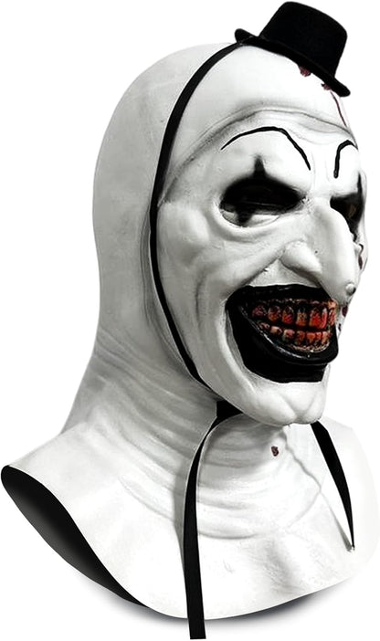 Adult Terrifier Mask Art the Clown Costume Mask Scary Halloween Killer Clown Headgear Cosplay Costume Props