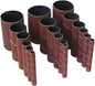 18 Pack Spindle Sander Sleeves, Sanding Sleeves for Oscillating Sander, 80 150 240 Assorted Grit Sandpaper, 4-1/2" Length, 1/2",3/4",1",1-1/2", 2", 3" Diameter