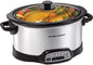 Hamilton Beach Programmable Slow Cooker, 6 Quart Capacity, Silver, 33463