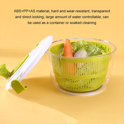 koaunert Large Salad with Non-Slip Base Durable and Practical Stainless Steel Salad Spinners Salad Spinners Collapsible, Stainless Steel