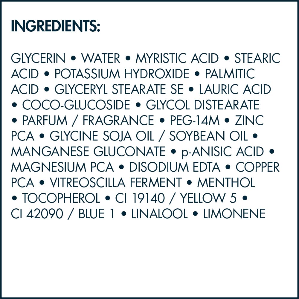 Biotherm Homme Face Wash for Men, Aquapower Foaming Face Cleanser for Skin and Beard, Ultra Cleansing and Refreshing, Normal to Combination Skin, Paraben-Free, 125 ml