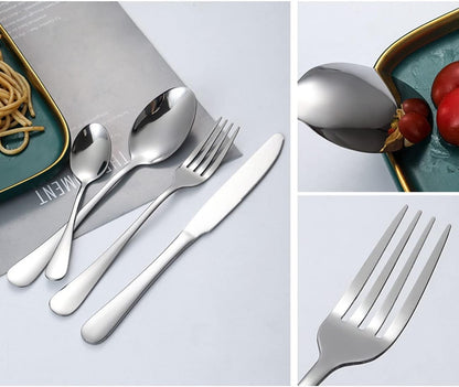 Purilite Select 24-Piece Silverware Set – Mirror Polished