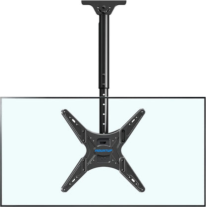 MOUNTUP Ceiling TV Mount for Most 24''-65'' TVs, Hanging TV Ceiling Mount for 32 43 50 55 60 65 inch TVs, Full Motion Height Adjustable TV Mount Bracket, Holds up to 99lbs, Max VESA 400x400mm, MU0039
