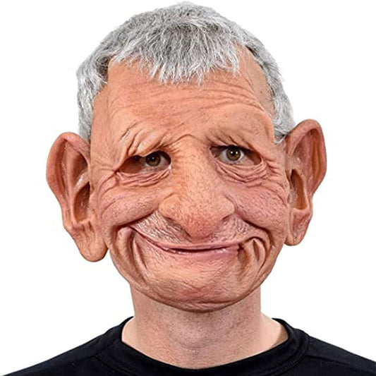Realistic Old Man Mask Latex Mask for Carnival Halloween Cosplay Party Costume Masquerade Props