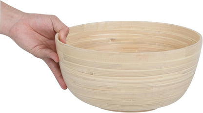 Restaurantware-Bambuddha 15 Ounce Small Salad Bowl, 1 Heavy-Duty Round Salad Bowl - Sustainable, Reusable, Black Bamboo Serving Dish, for Serving Salads, Fruits, and Appetizers