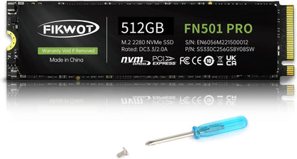Fikwot FN950 2TB SSD M.2 2280 PCIe Gen4 x4 NVMe 1.4 Internal Solid State Drive - Speeds up to 4800MB/s, Dynamic SLC Cache,Compatible with Laptop,Desktop and Ps5