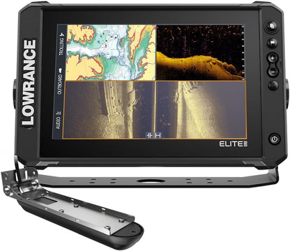 Lowrance Elite FS 7 Fish Finder with HDI Transducer, Preloaded C-MAP Contour+ Charts