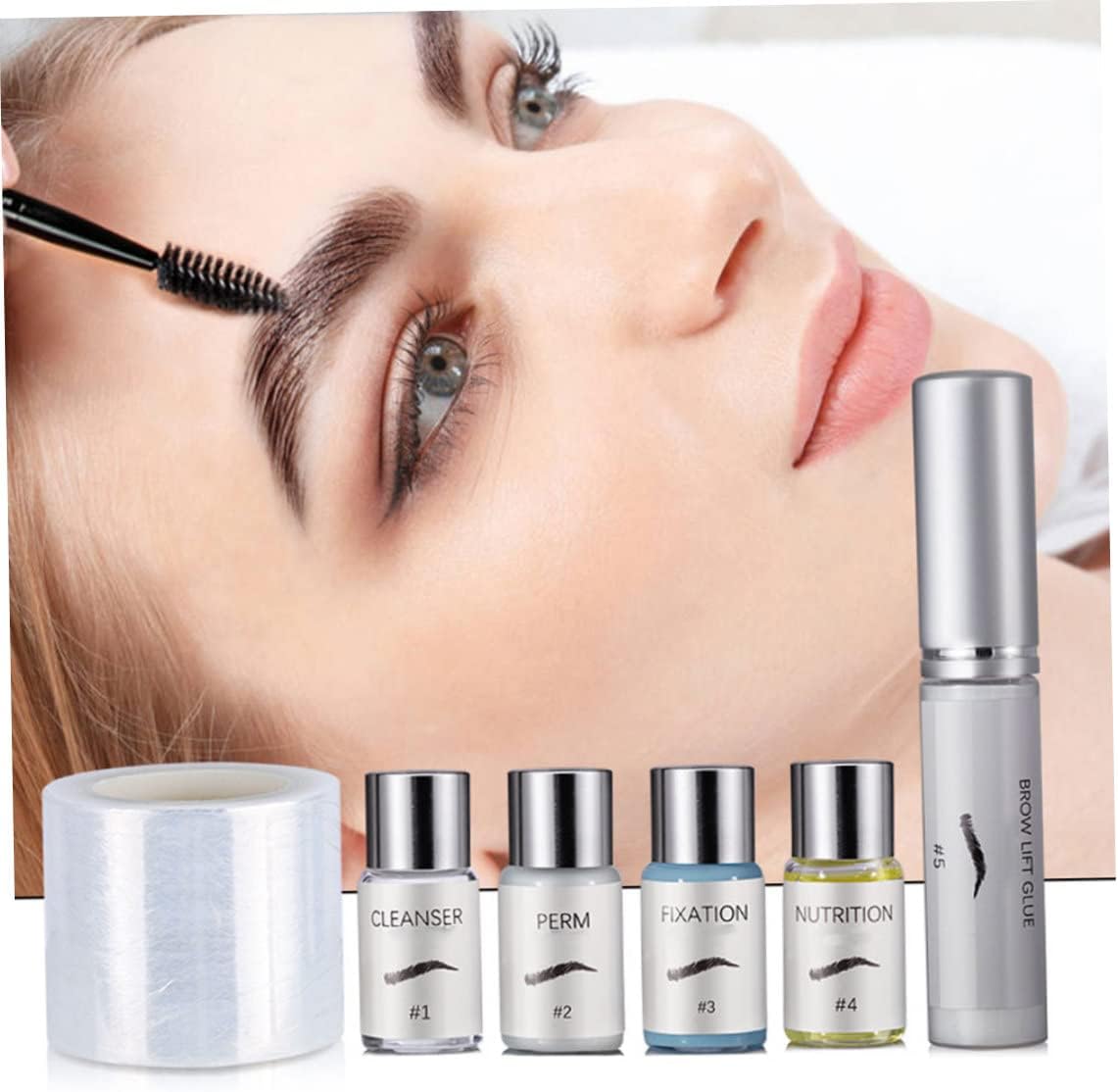 Eyebrow Lamination Kit, 3D Brow Perming Set for Home Use | Quick 15-Min Application, For Beginners, Great for At-Home Grooming