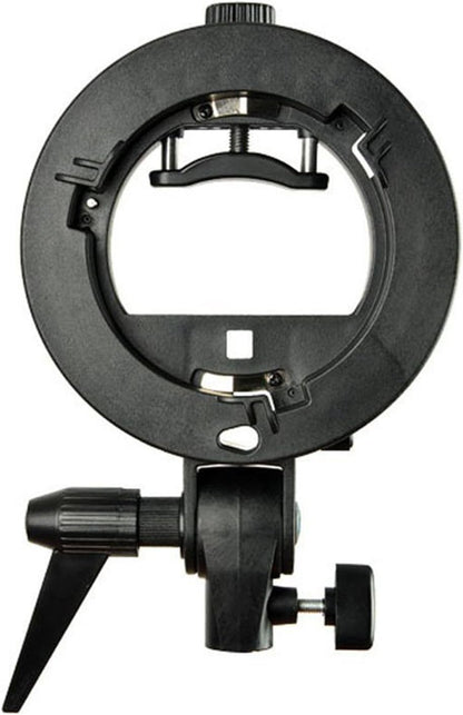 Godox S Type Bracket Bowens Holder S Mount Holder with Foldable 40x40cm /15.7x15.7 inches Softbox and Honeycomb Grid & Bag Kit for Flash Camera Studio Photography