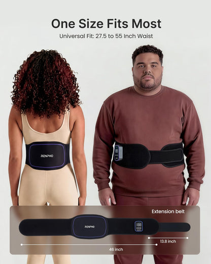 RENPHO Red Light Belt, Heating Pad Massager, Christmas Birthday Gifts Cordless Back Shoulder Waist Brace, Timer, Extension Strap, Gifts for Women Men Mom Dad Her Him