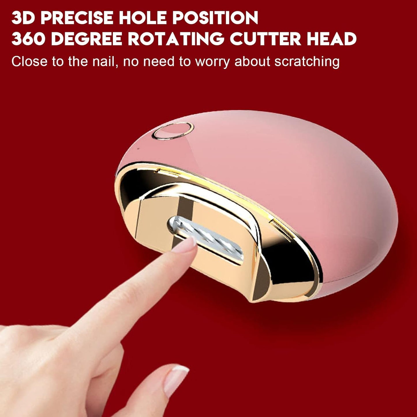 Electric Nail Clipper, Anti Splatter Rechargeable Automatic Nail Clipper Fingernail Clipper Nail Scissors Gift Fingernail Trimmer Fingernail Cutter for Children Seniors Adults