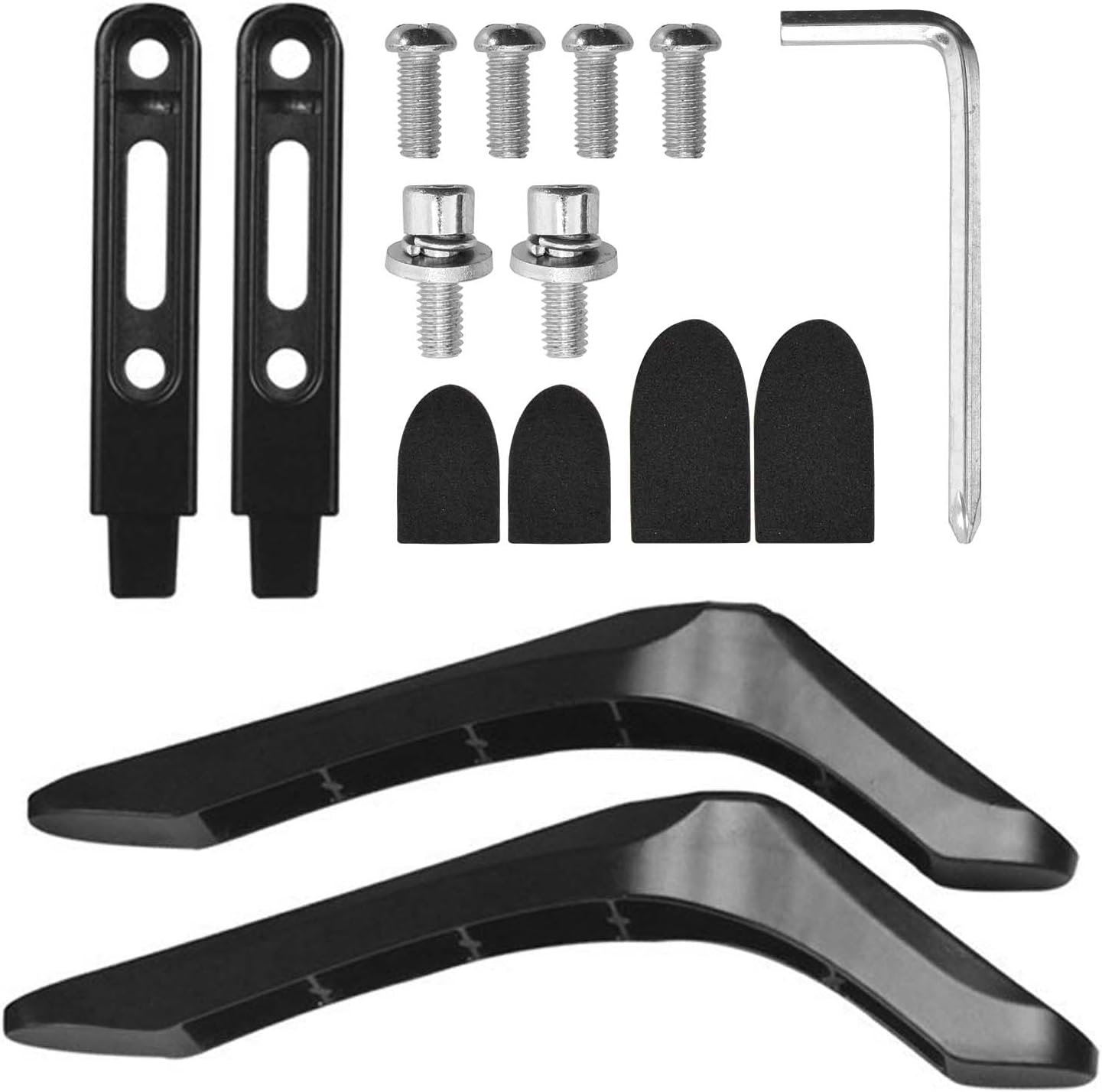 Universal TV Stand Universal Base Stand for TV Universal TV Stand Legs Replacement for Smart TV Replacement Legs for TV Legs TV Holder TV Base Feet with Screw TV Mounts