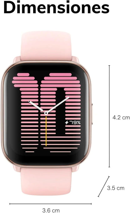 Amazfit Active Smart Watch 42mm, AI Fitness Tracker & Sleep Coach, GPS, Amazon Alexa Built-in, Bluetooth, 14-Day Battery, 120+ Sports Modes, Android & iPhone, Black
