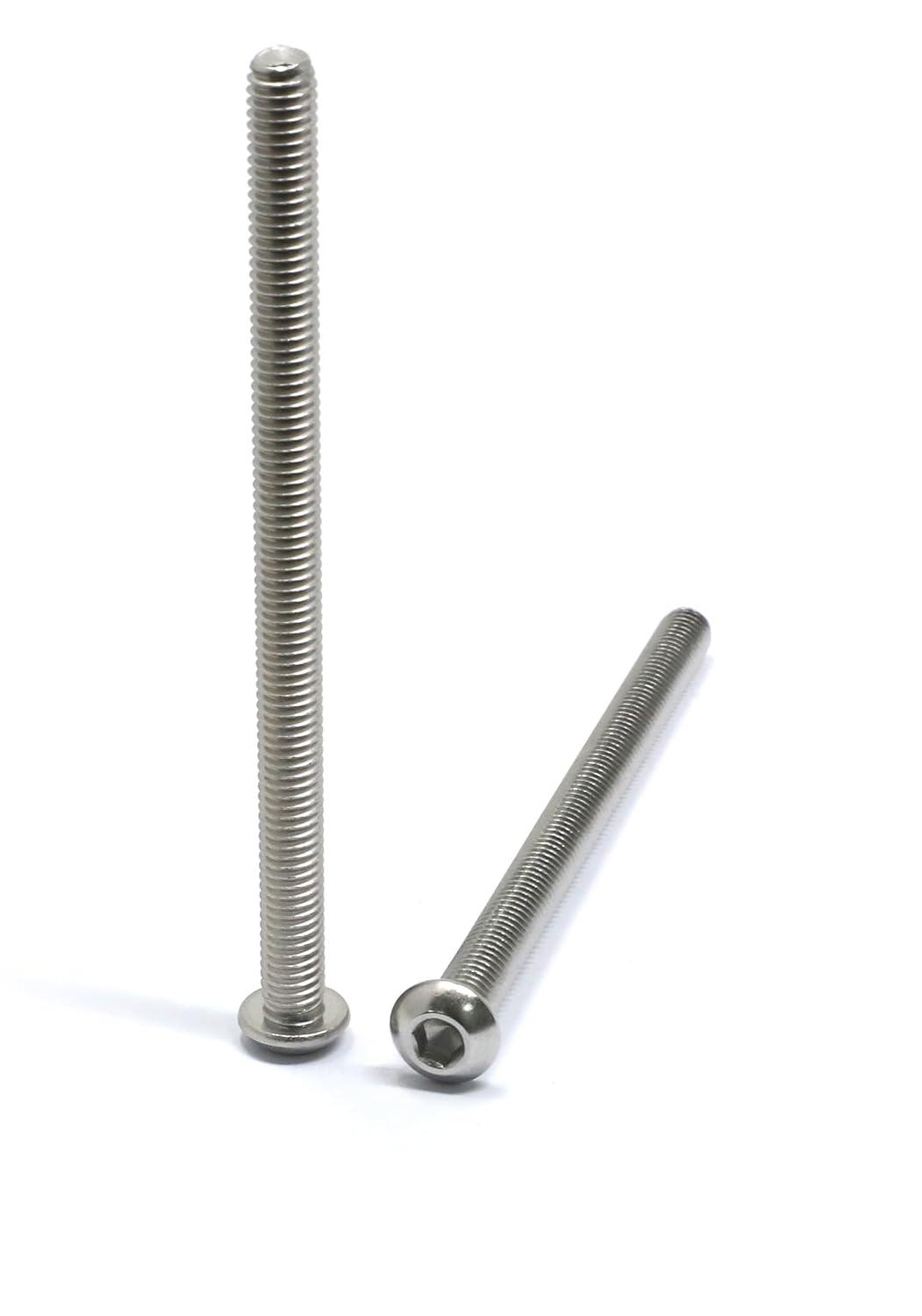 iexcell 50 Pcs M6 x 20mm Thread Pitch 1 mm Stainless Steel 304 Hex Socket Button Head Cap Screws Bolts Kit