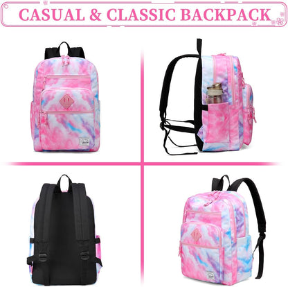 School Backpack for Men Women,Vaschy Lightweight School Bag Bookbag Casual Daypack for High School/College/Teens/Travel/Work