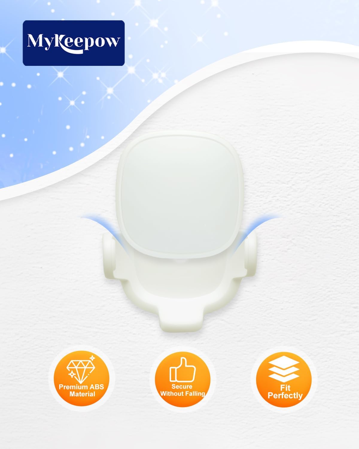 MyKEEPOW Wall Mount Compatible with Ecobee Smart Sensor, Not Suitable for 2nd Generation, 4 Pack (White)