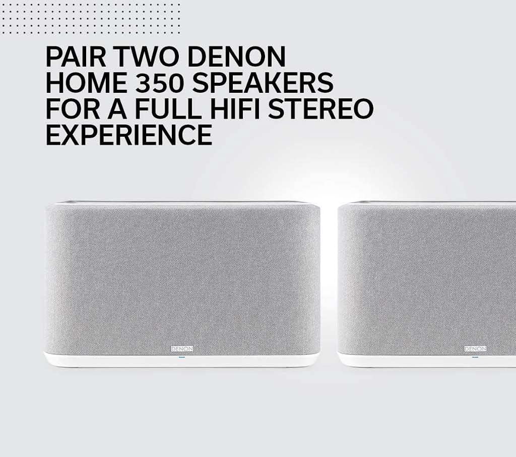 Denon Home 150 NV Wireless Speaker (Black), 1" Tweeter, 3.5" Woofer, Home Speaker with HEOS Built-in, AirPlay 2, and Bluetooth, Multi-Room Streaming, Simple Setup, Compact Design