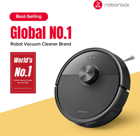 roborock Q7 M5 Robot Vacuum and Mop Combo, 10,000Pa Suction, Automatic Vacuum Cleaner for Home Robot, Self-Charging Robotic Vacuum Cleaning, APP-Controlled Mopping, LiDAR Navigation, Pet Hair - PuriLite