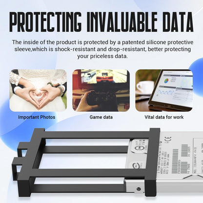 YOTUO 320GB External Hard Drive, Portable Storage Expansion HDD, USB 3.0 & USB-C for PC, Mac, Desktop, Laptop, Smartphone, PS4, Xbox One, Xbox 360, Office & Game, Black