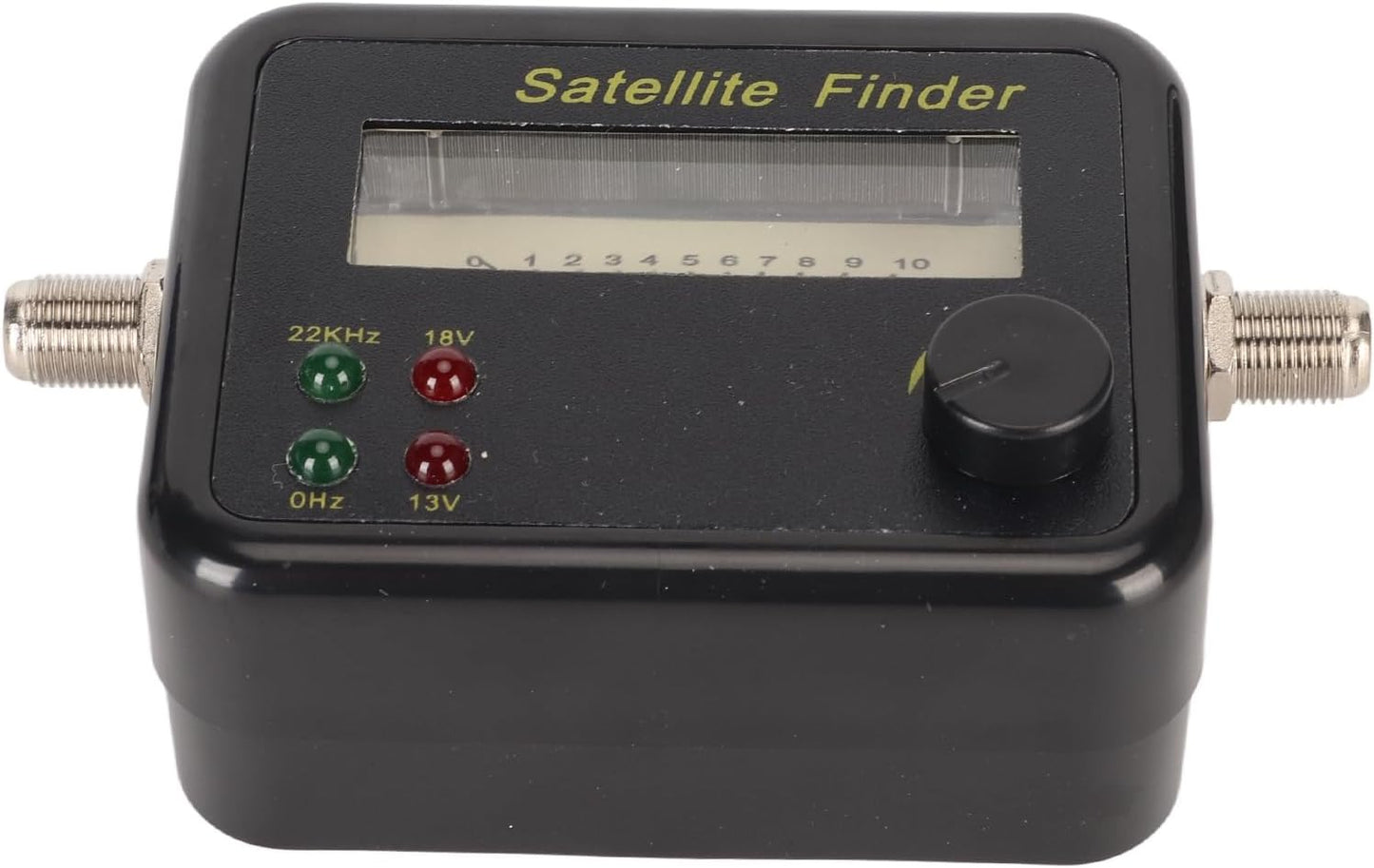 Haofy Satellite Finder Digital SAT Meter Signal Locator for C Band KU Band Tuning with 0.95-2.15GHz Range 75Ω Impedance ABS Material DC13-18V