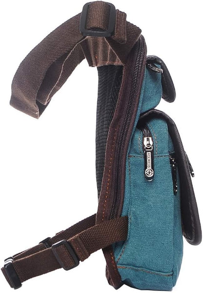 Motorcycle Drop Leg Bag Nylon Waist Pack for Men Women Travel Hiking Tactical Cycling Bike Ride Riding Crossbody Shoulder Fanny Pouch