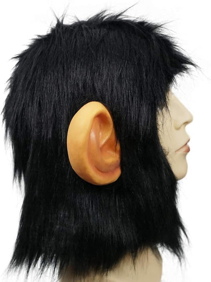CreepyParty Half Face Monkey Fance Dressing Up Animal Head mask Anime Costume