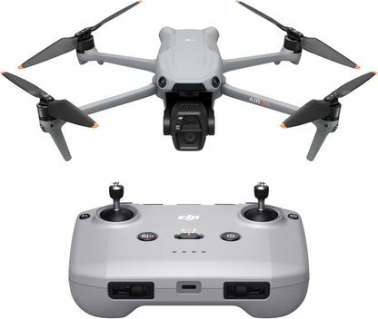 DJI Air 3S Fly More Combo (RC 2 Screen Remote Controller), Drone with 1" CMOS Wide-Angle & Medium Tele Camera for Adults, 4K/60fps, Omnidirectional Sensing & 3 Batteries for Extended Flight Time