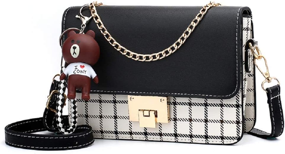 Zhongningyifeng Crossbody Bag Shoulder Bag for Women Leather Small Purses Handbags Fashion with Chain Strap