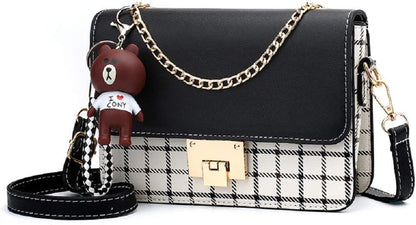 Zhongningyifeng Crossbody Bag Shoulder Bag for Women Leather Small Purses Handbags Fashion with Chain Strap