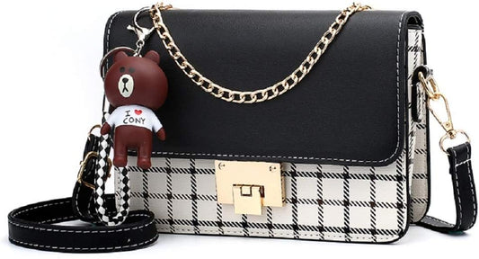 Zhongningyifeng Crossbody Bag Shoulder Bag for Women Leather Small Purses Handbags Fashion with Chain Strap