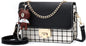 Zhongningyifeng Crossbody Bag Shoulder Bag for Women Leather Small Purses Handbags Fashion with Chain Strap