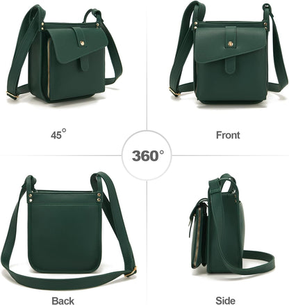 Lexiyat Crossbody Purses for Women Trendy Cell Phone Bag Leather Shoulder Handbags with Card Slots
