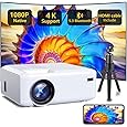 Mini Projector with Bluetooth and 50% Zoom, YOTON Y4 Auto Keystone 270° Rotation Portable Movie Projecteur 1080P Support, Compatible with Android/iOS/HDMI/PS5