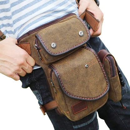 Motorcycle Drop Leg Bag Nylon Waist Pack for Men Women Travel Hiking Tactical Cycling Bike Ride Riding Crossbody Shoulder Fanny Pouch