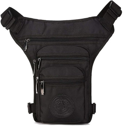 Motorcycle Drop Leg Bag Nylon Waist Pack for Men Women Travel Hiking Tactical Cycling Bike Ride Riding Crossbody Shoulder Fanny Pouch
