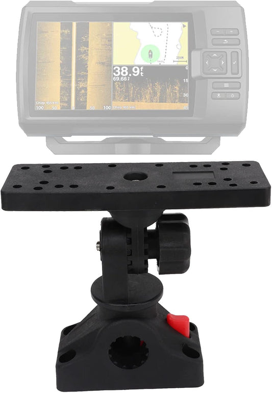 Focket Fish Finder Mount Base, 360° Rotating, Adjustable, Boat Compatible, Universal Fish Finder & GPS Holder