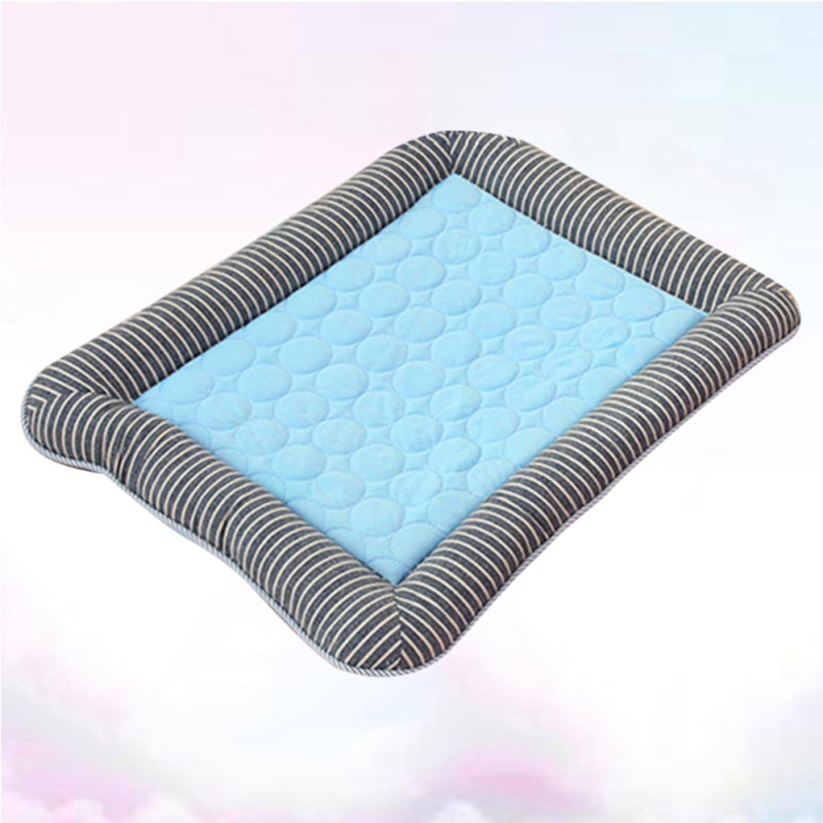 PET Cooling Mat Self Cooling Non Slip Fabric Blue Summer Bed
