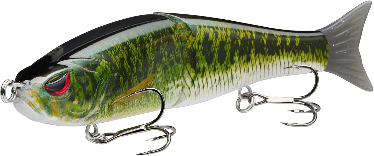 Bassdash SwimShad Glide Baits Jointed Swimbait Bass Pike Salmon Trout Muskie Fishing Lure