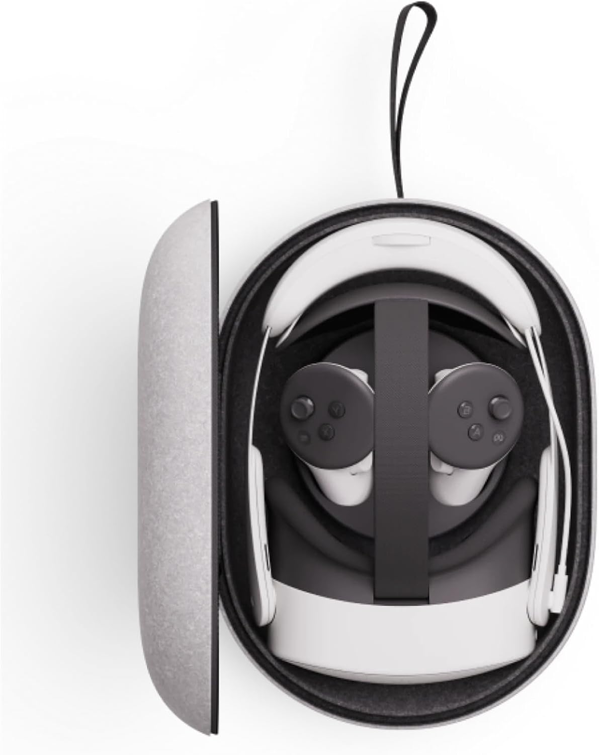 Meta Quest Carrying Case for Meta Quest 3/3S - Premium Style and Protection - Fits Headset, Touch Plus Controller, Head Strap, Active Straps, Charging Cable and Adapter 24.2 cm x 32.8 cm x 12.8 cm