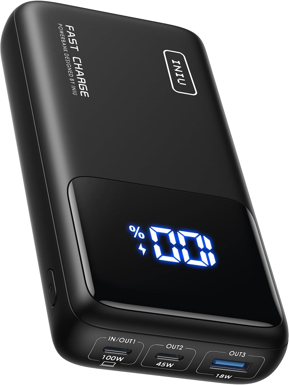 INIU Power Bank, 25000mAh 100W High Capacity Laptop & Phone Small Portable Charger, Fast Charging Flight Cruise Ship Family Trip Accessories Battery Pack for College Student Travelers Boys Girls, Blue